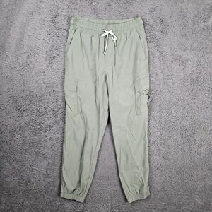 Vuori Womens 28" Sage‎ Green High Rise Performance Cargo Jogger Pants